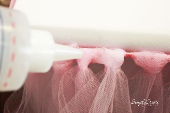 How to Make a Tulle Table Skirt 