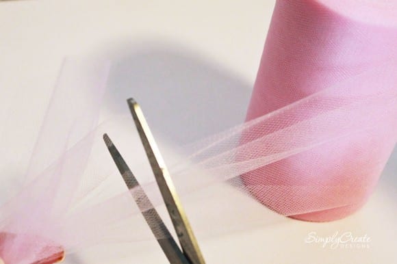 How to Make a Tulle Table Skirt 
