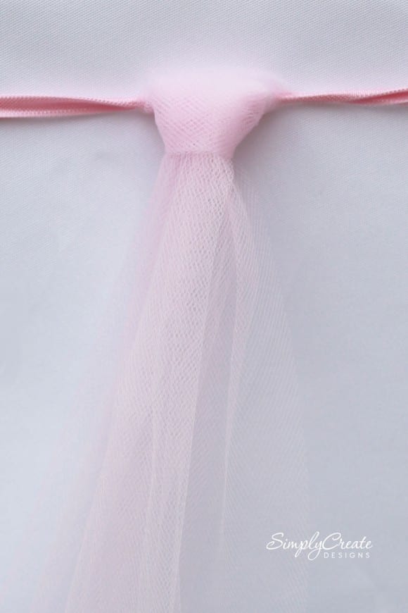 How to Make a Tulle Table Skirt 