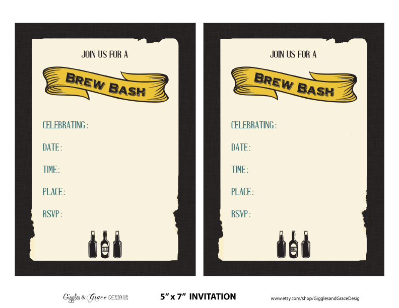 FREE Beer Tasting Party Printables from Giggles & Grace Designs Catch