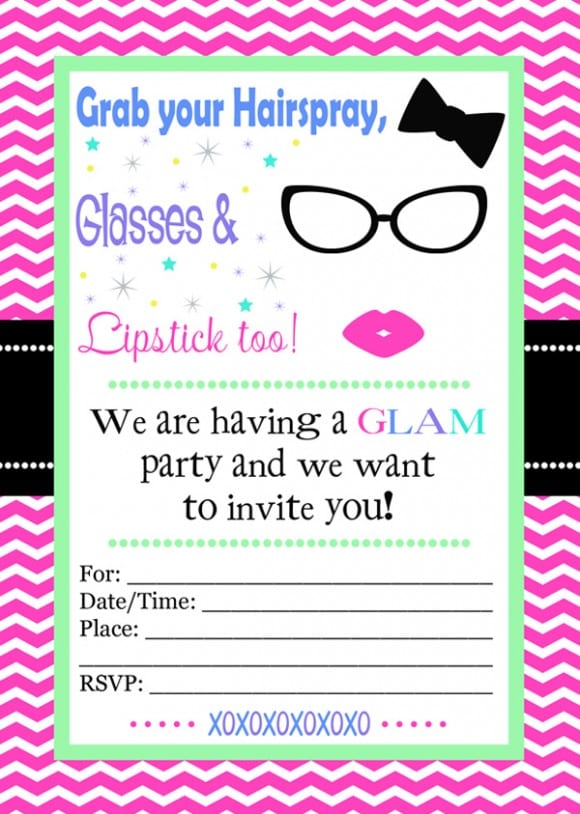 free-glam-party-printables