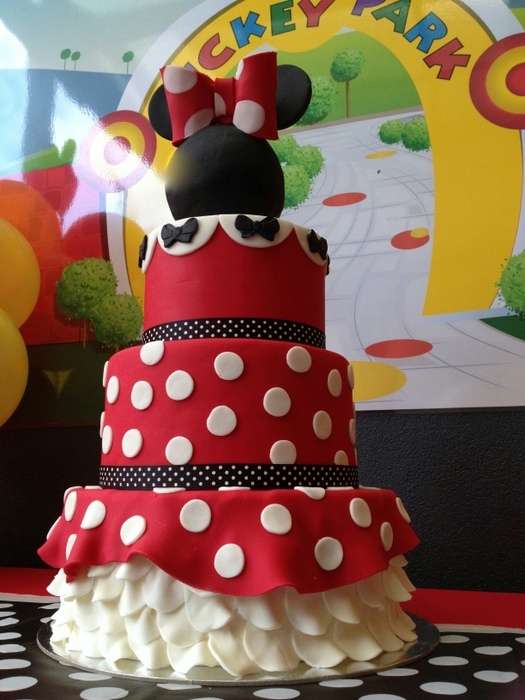 Minnie Mouse Petticoat Birthday Cake