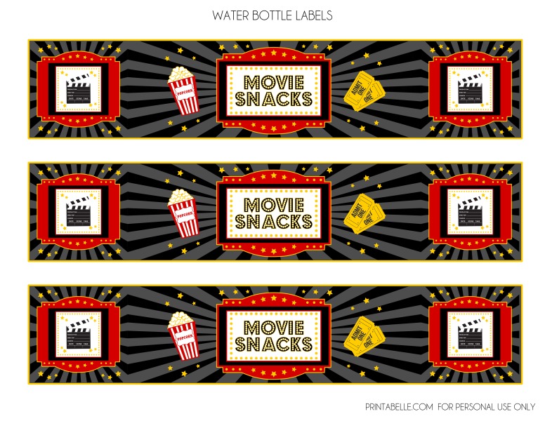 FREE Movie Night Party Printables by Printabelle | Catch My Party