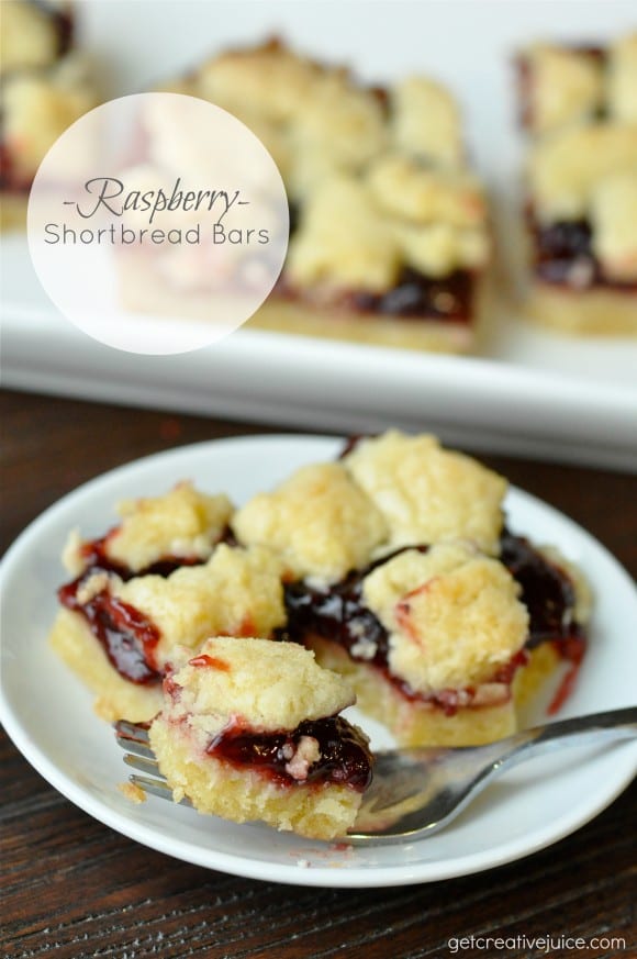 Raspberry Shortbread Bars 1