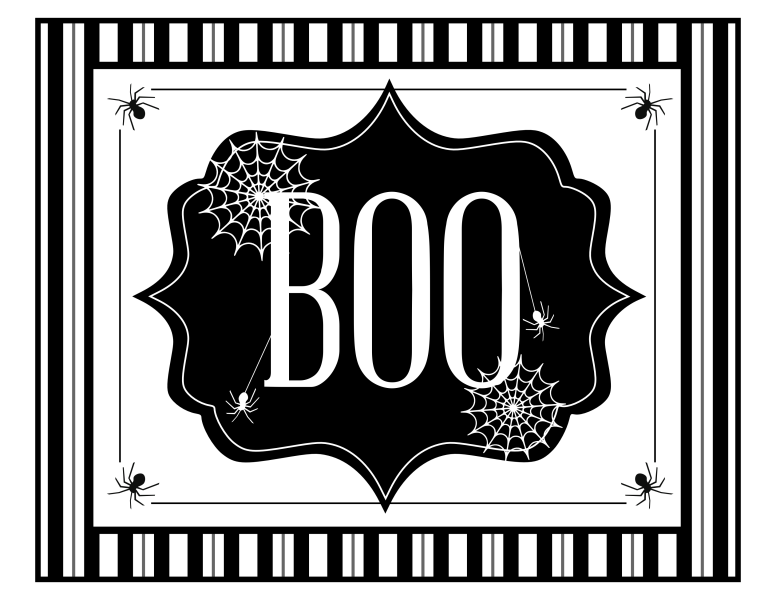 You Ve Been Booed Printable Black And White