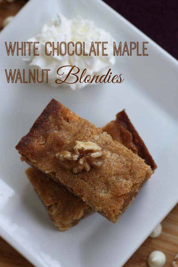 White chocolate maple walnut brownie recipe