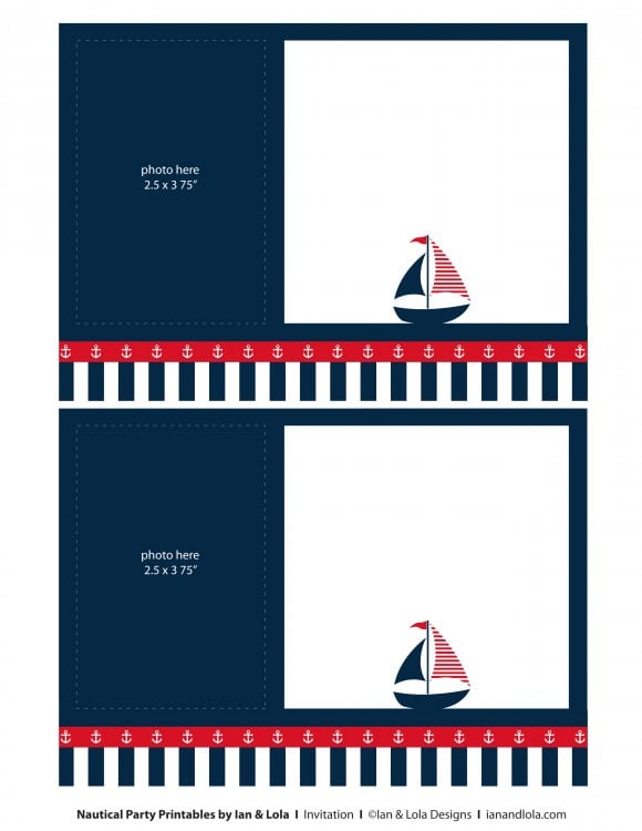 Free Nautical Party Printables