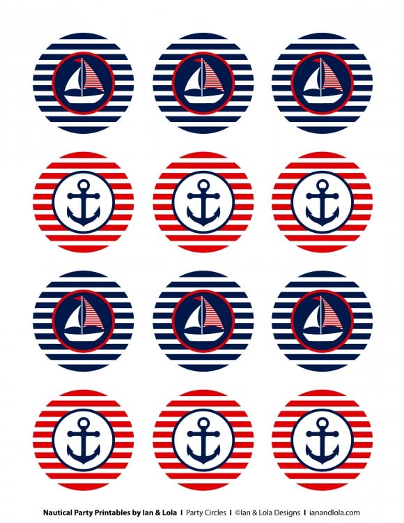 Free Nautical Party Printables