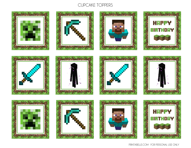 Download These Awesome FREE Minecraft Party Printables! Catch My Party