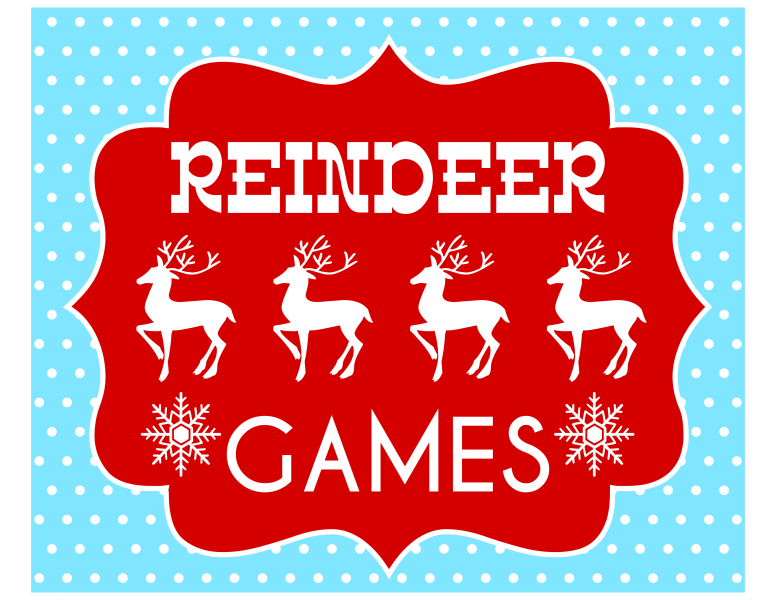 Free Reindeer Games Party Printables Catch My Party