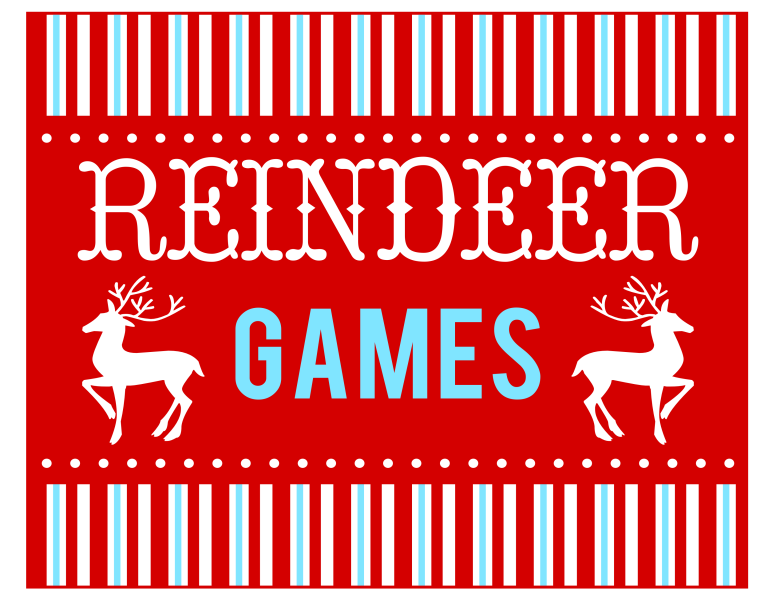 Free Reindeer Games Party Printables From Printabelle Catch My Party
