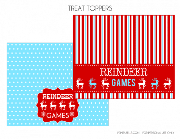 Free Reindeer Games Party Printables