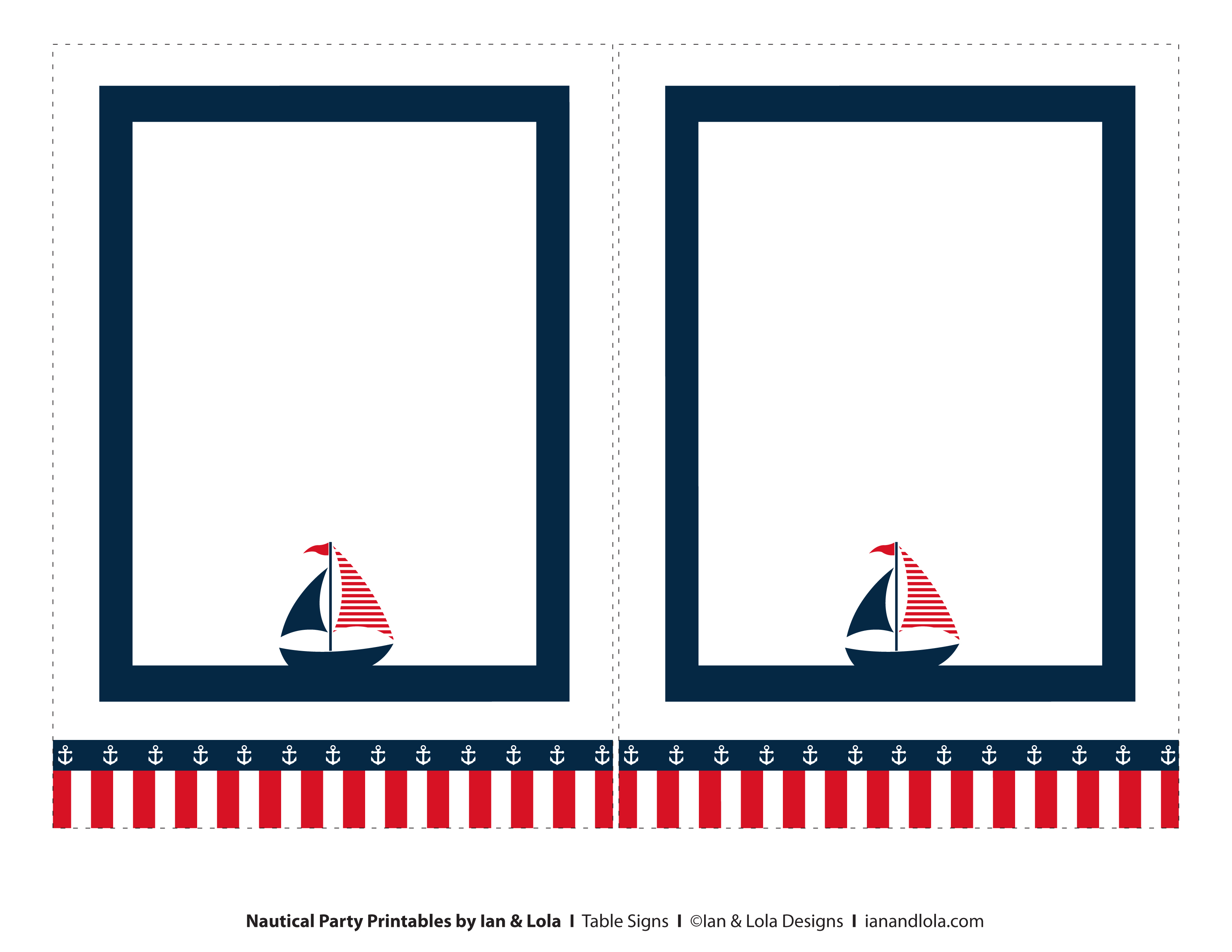 Free Nautical Party Printables from Ian & Lola Designs Catch My Party