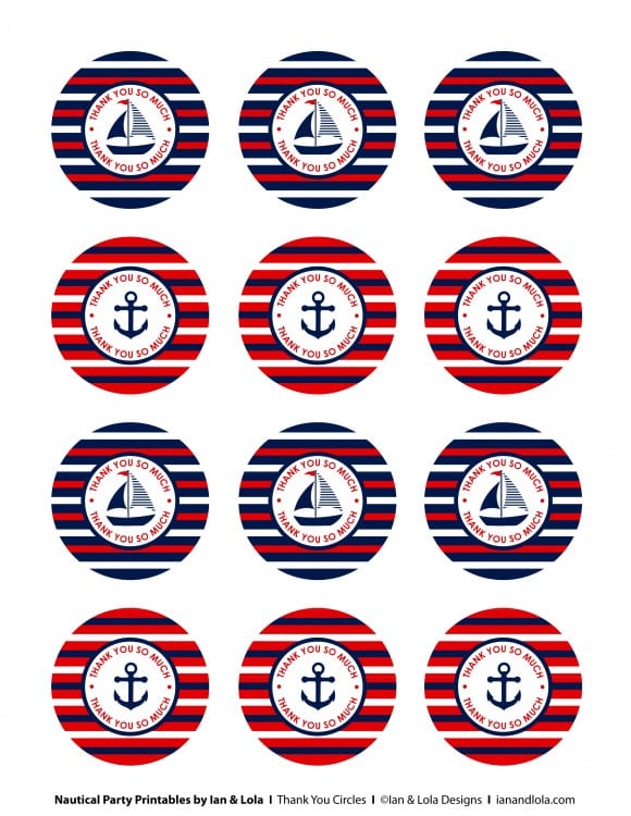 Free Nautical Party Printables