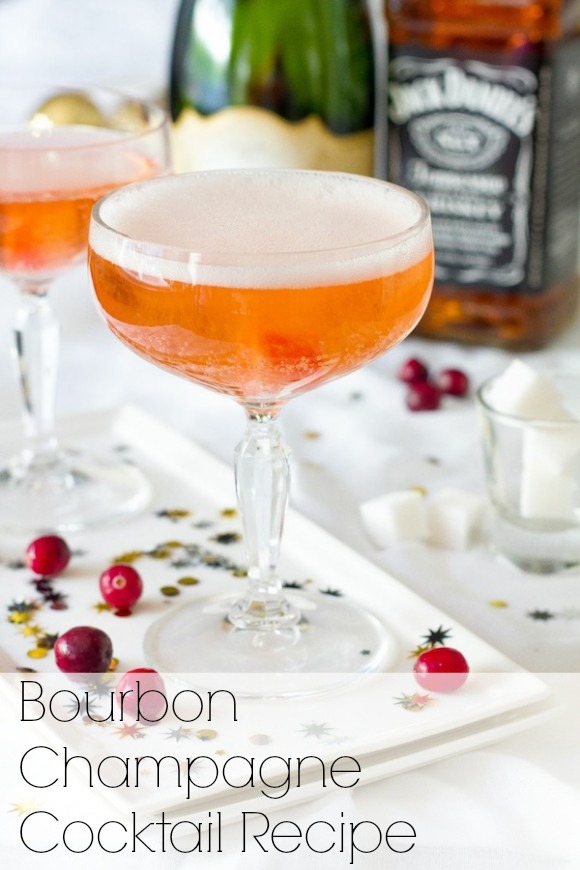 Bourbon Champagne Cocktail The Catch My Party Blog The Catch My Party