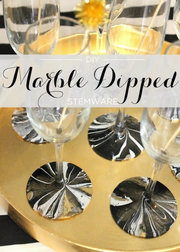 DIY Marble Dipped Stemware 600px