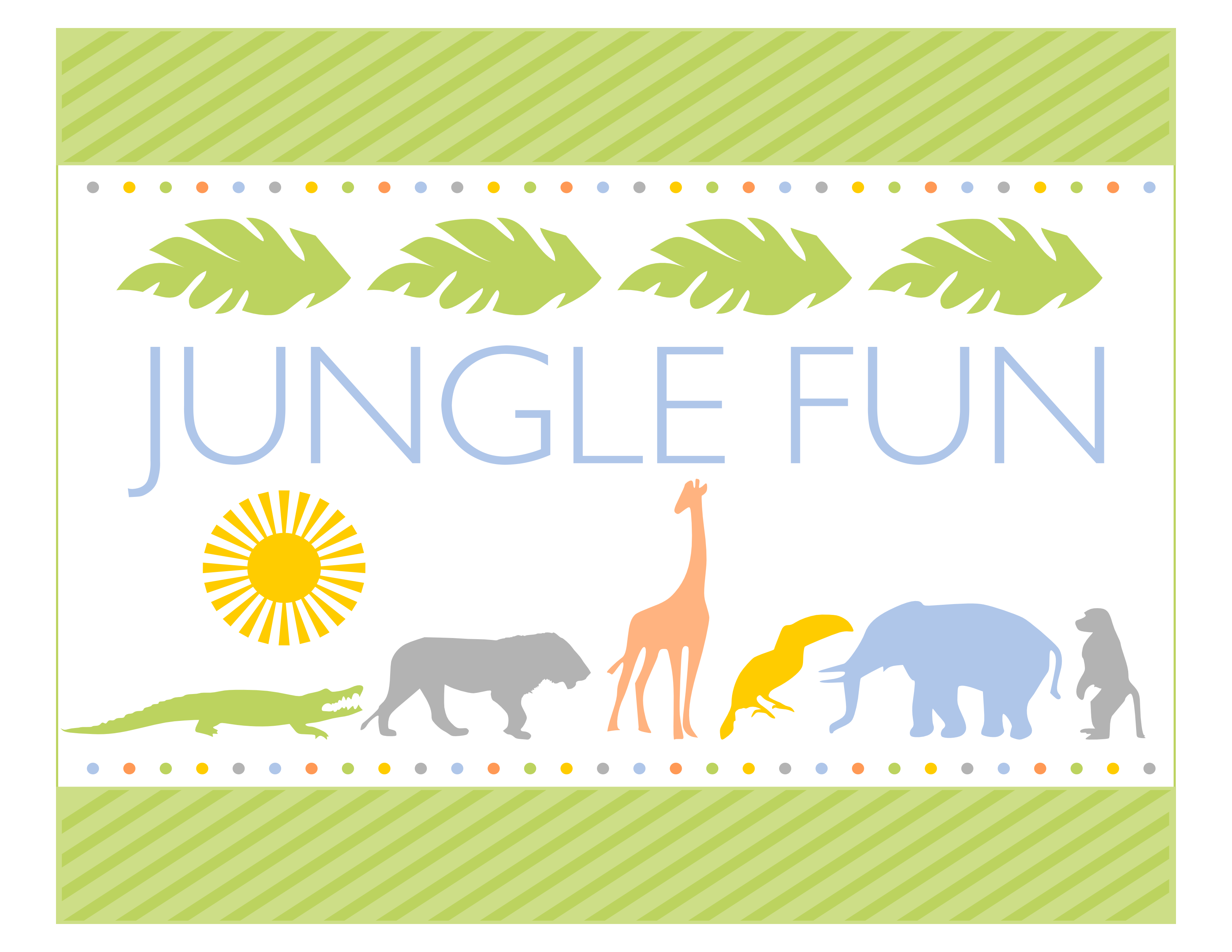 Download These Awesome FREE Jungle Fun Party Printables! Catch My Party