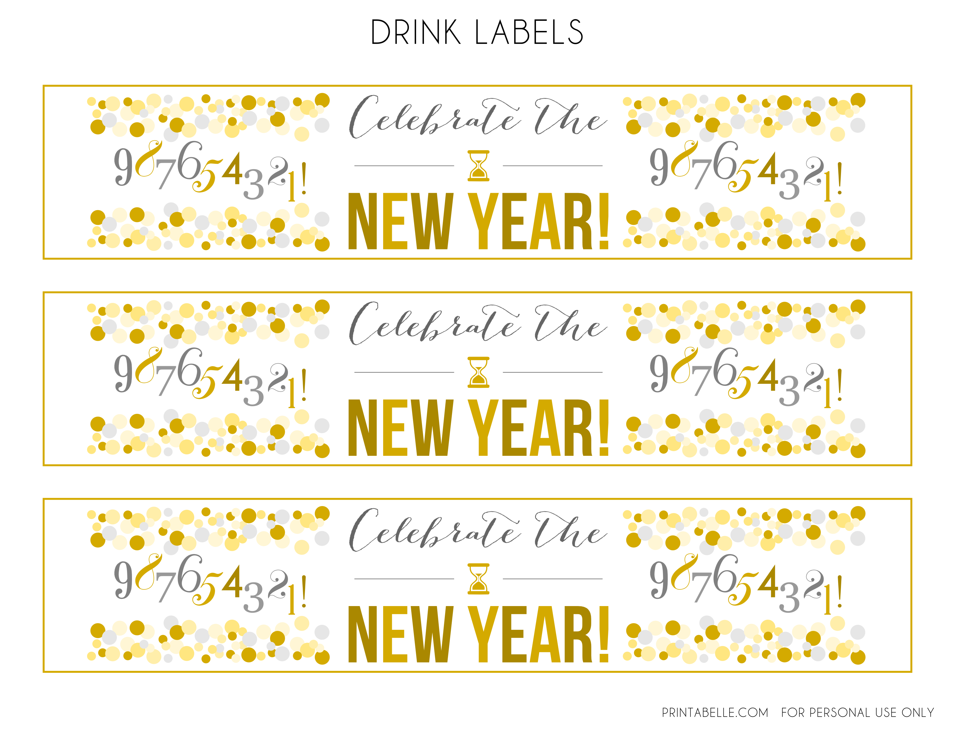 Free New Year's Party Printables | Catch My Party