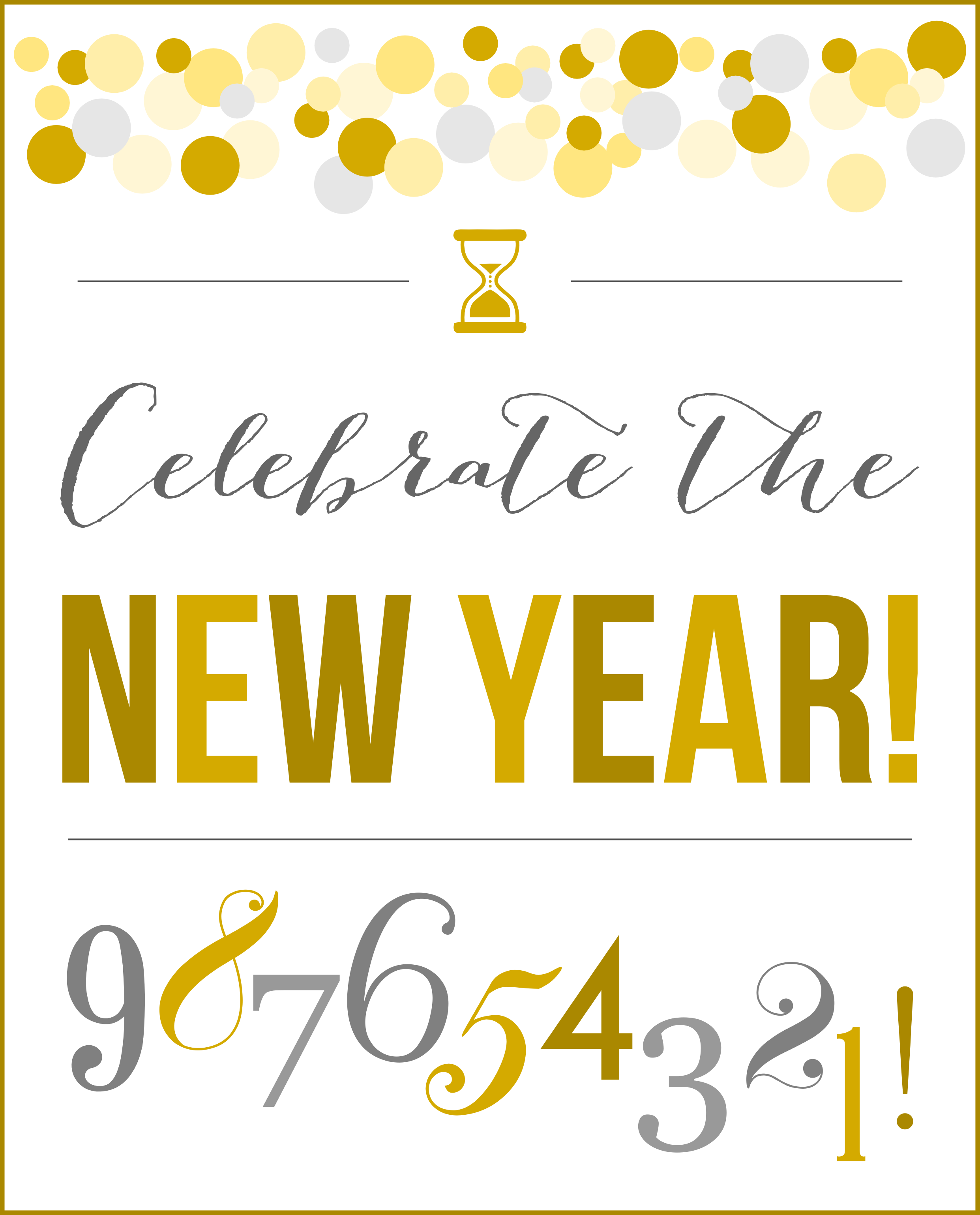 Free New Year's Party Printables | Catch My Party