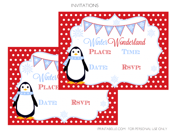 Free Winter Wonderland Printables