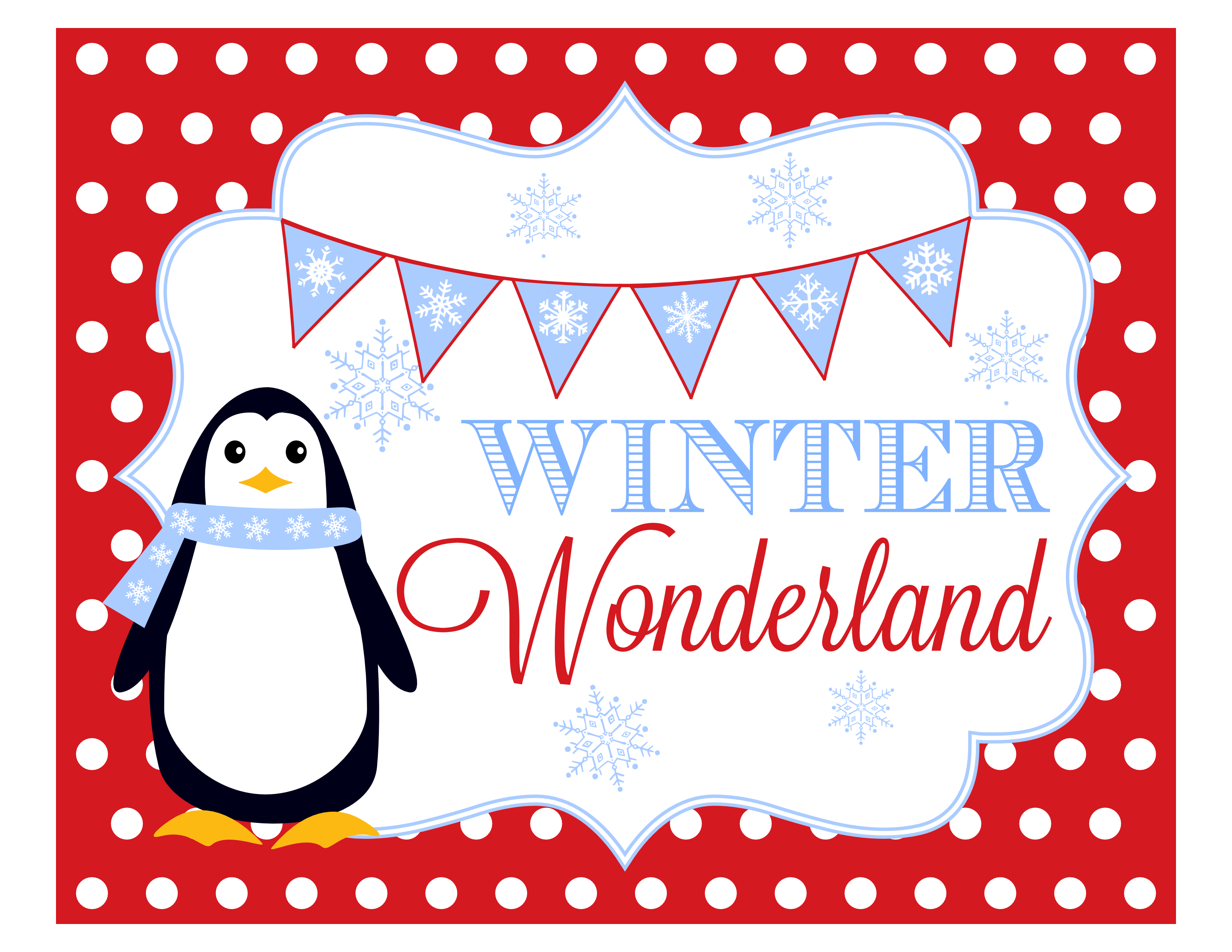 Free Winter Wonderland Party Printables Catch My Party