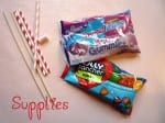 Candy cake bunting – supplies