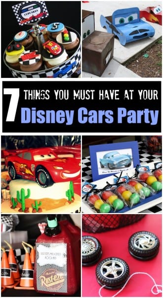 7 things you must have at your Disney Cars birthday party