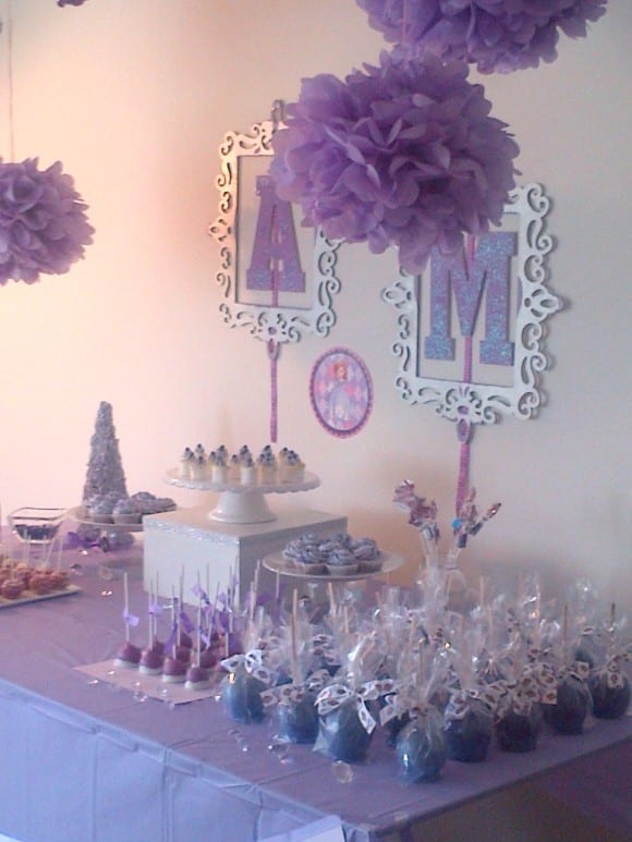 Sofia the First dessert table