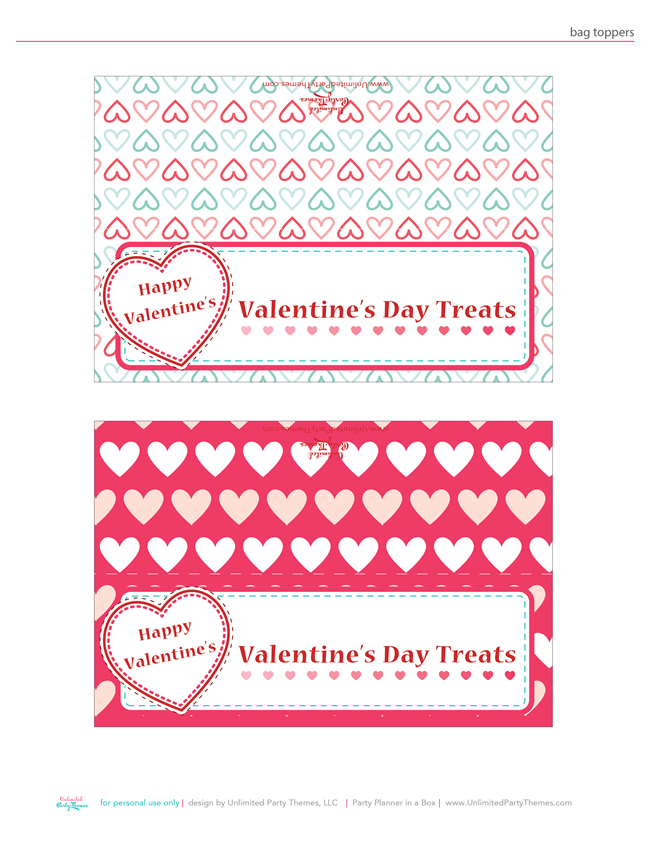 Free Valentine s Printables From Unlimited Party Themes Catch My Party