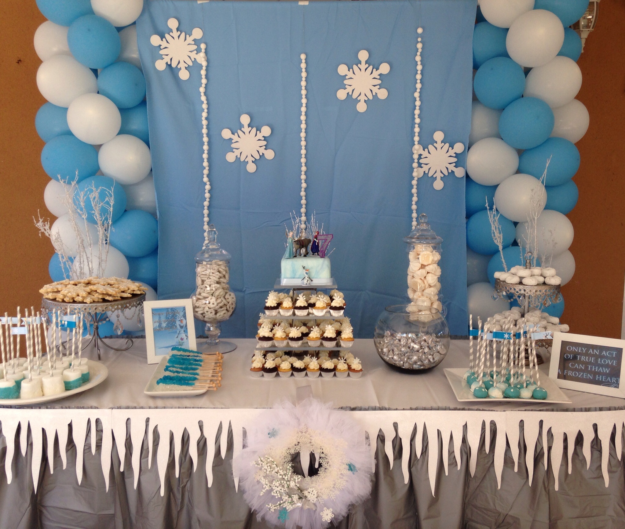 Frozen dessert table The Catch My Party Blog The
