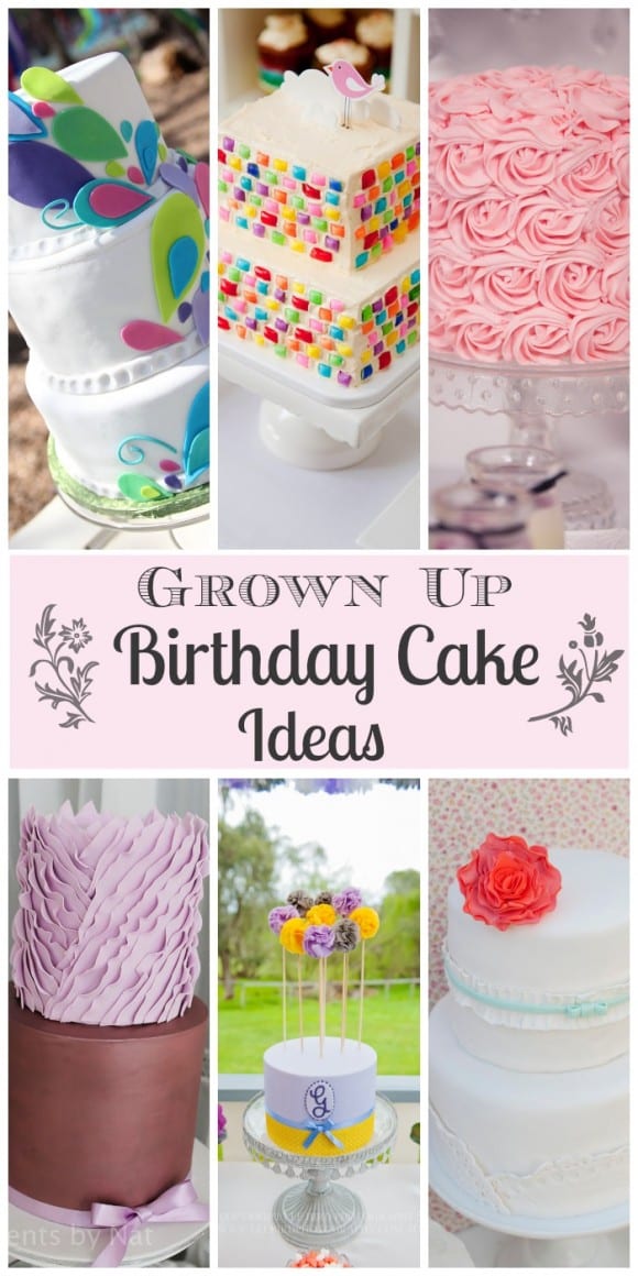 Grown up birthday cake ideas from CatchMyParty.com