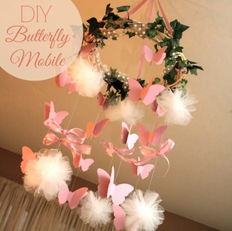 DIY Butterfly Mobile | CatchMyParty.com
