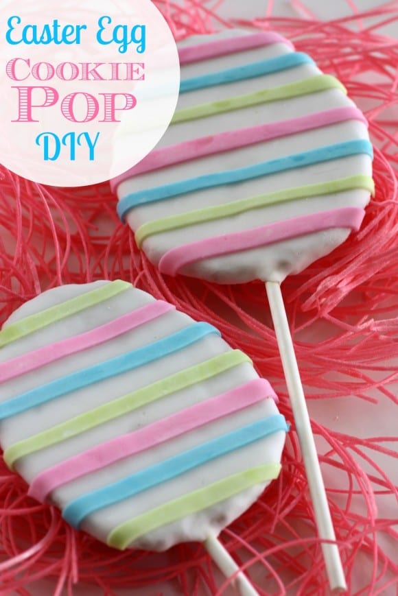 Fondant Easter egg cookie pop DIY