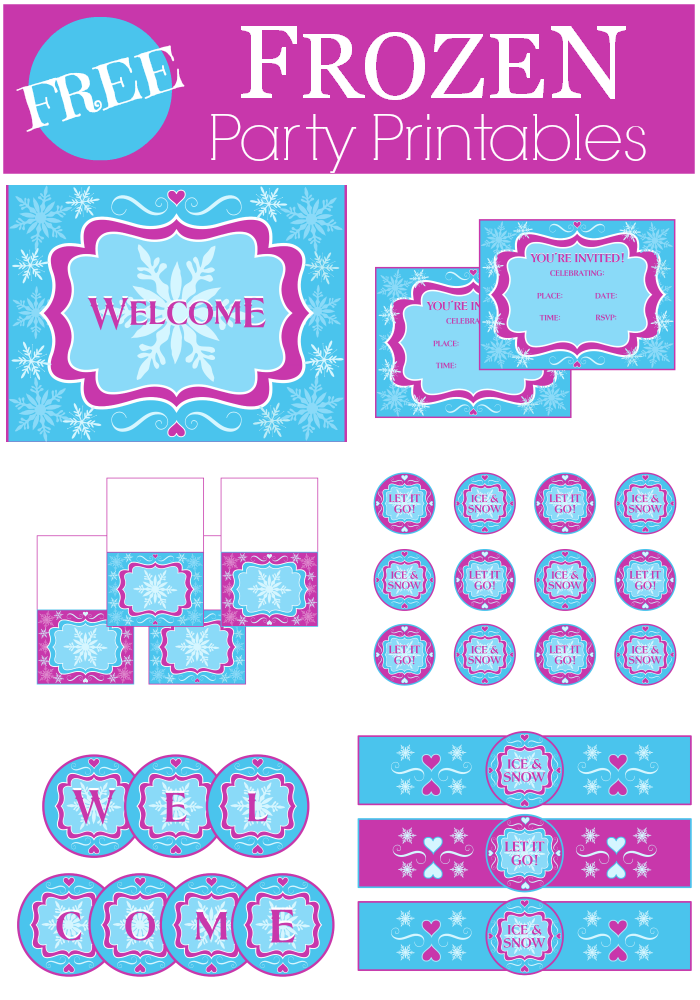 Free Frozen Party Printables From Printabelle Catch My Party