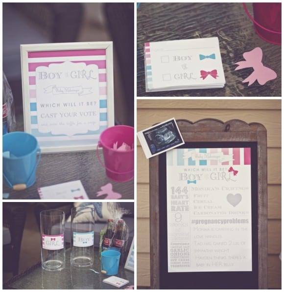 Gender Reveal Baby Shower Voting | CatchMyParty.com