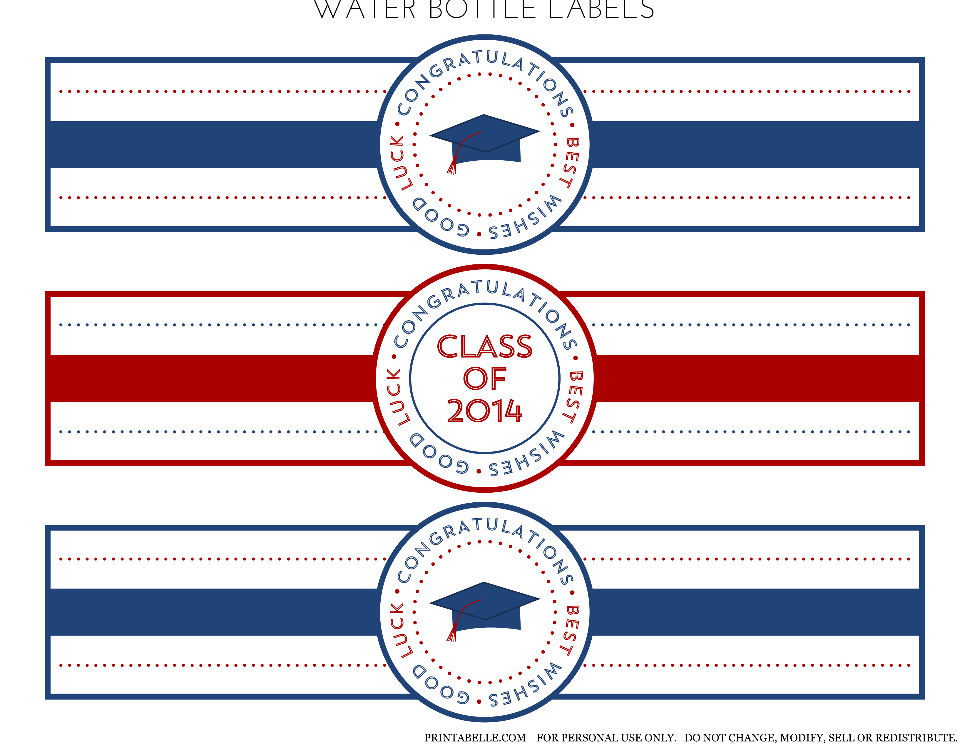 Free 2014 Graduation Party Printables from Printabelle Catch My Party