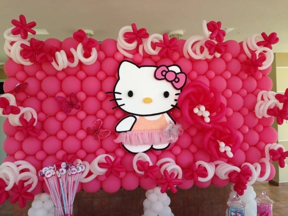 Hello Kitty Backdrop | CatchMyParty.com