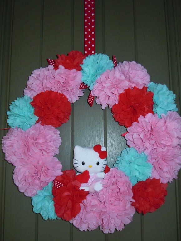 Hello Kitty Wreath | CatchMyParty.com