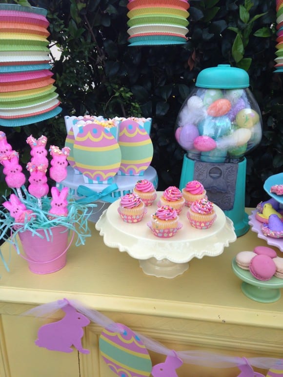 Kid's Easter Dessert Table | CatchMyParty.com