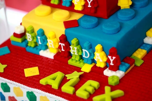 Lego Birthday Cake | catchmyparty.com