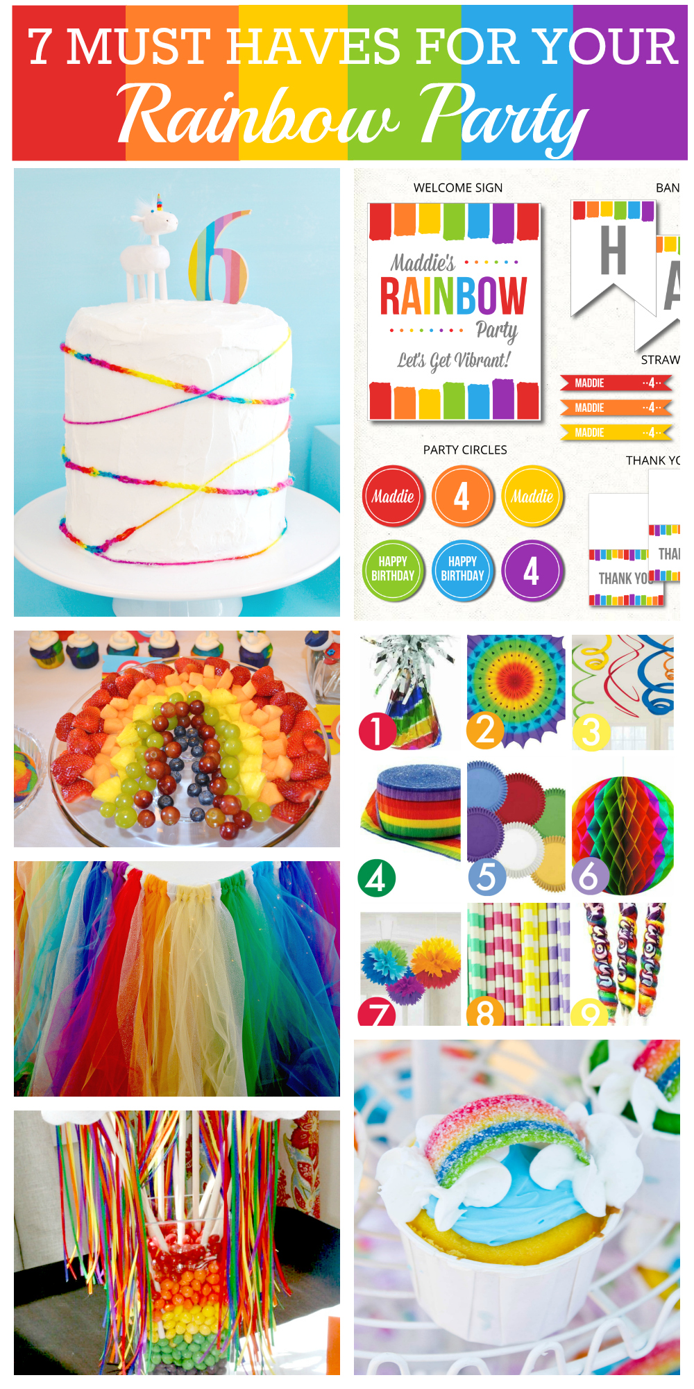 7 Things You Must Have At Your Rainbow Party Catch My Party