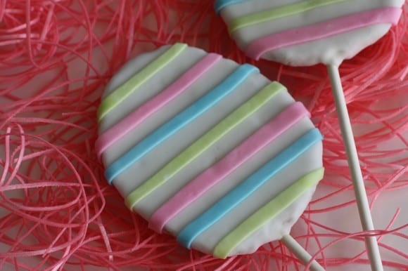 Fondant Easter egg cookie pop DIY