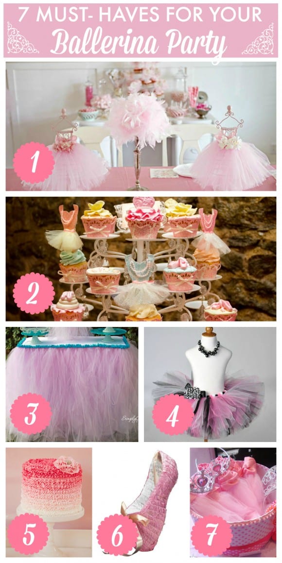 7 Must Haves for your Ballerina Parties | CatchMyParty.com