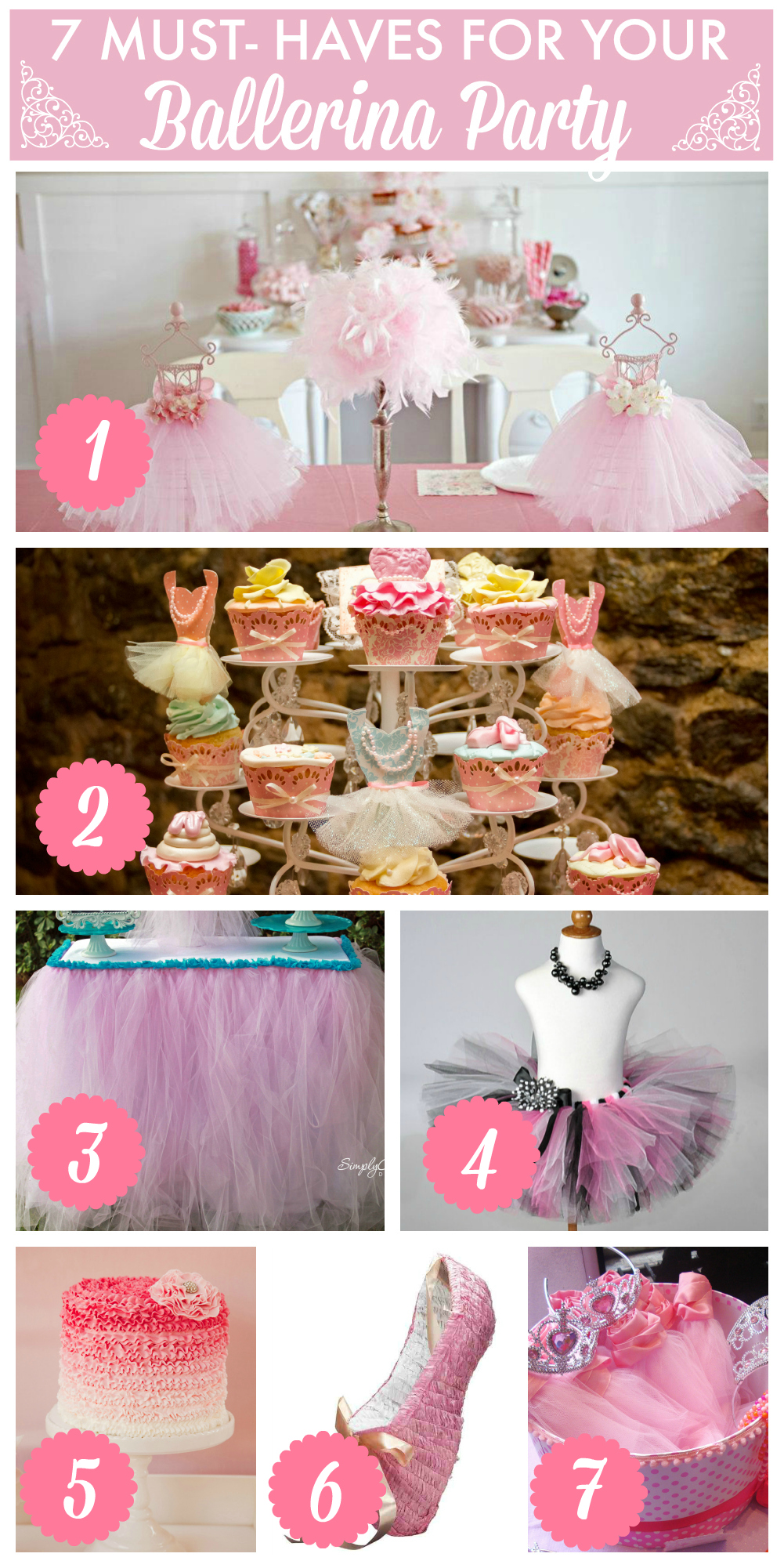 7 Things You Must Have at Your Ballerina Birthday Party | Catch My Party