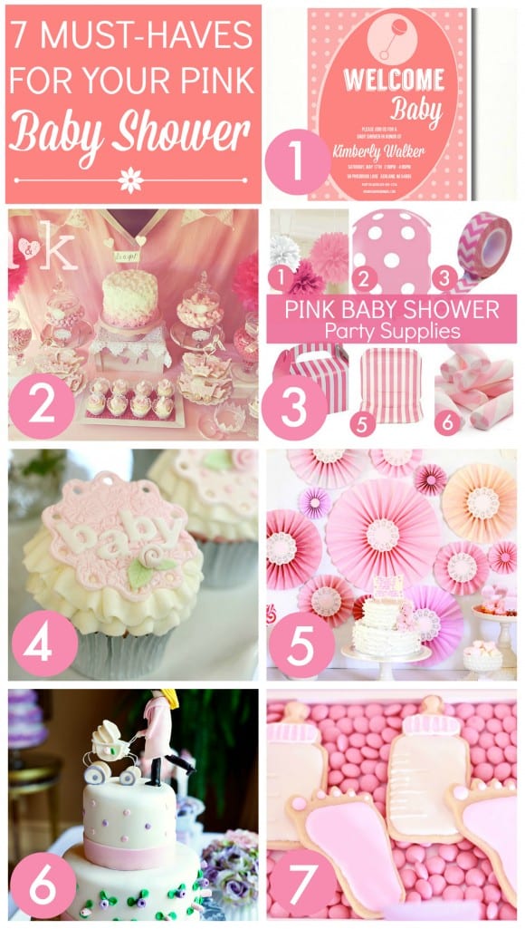 7 Must Haves For Your Pink Baby Shower