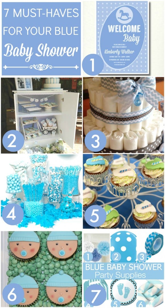 Blue Boy Baby Shower Ideas | CatchMyParty.com