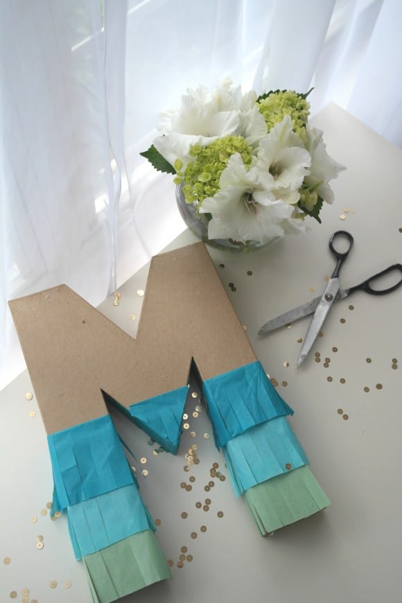 Learn to make this trendy ombre DIY pinata! | CatchMyParty.com
