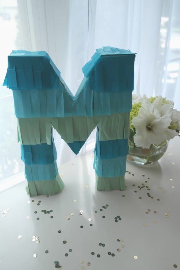 Learn to make this trendy ombre DIY pinata! | CatchMyParty.com