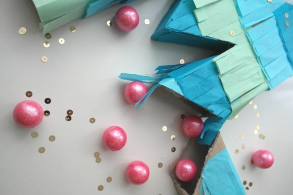 Learn to make this trendy ombre DIY pinata! | CatchMyParty.com