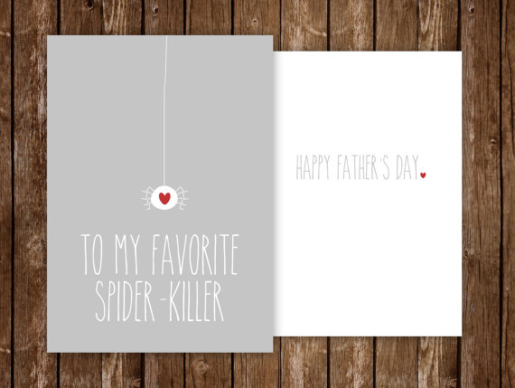 Favorite Spider-Killer Father's Day Card | CatchMyParty.com